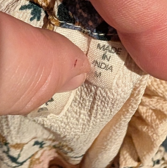 Feathers Floral Off-Shoulder Tunic - Cream and Pink - Picture 3 of 4